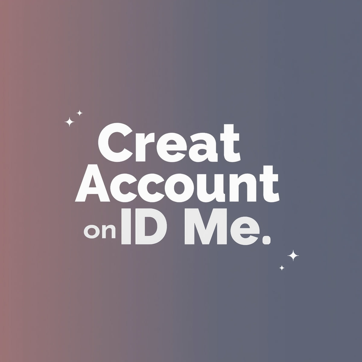 Create Account on ID me