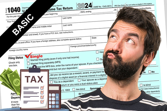 File Your Tax 1040 Single or MJS - Basic