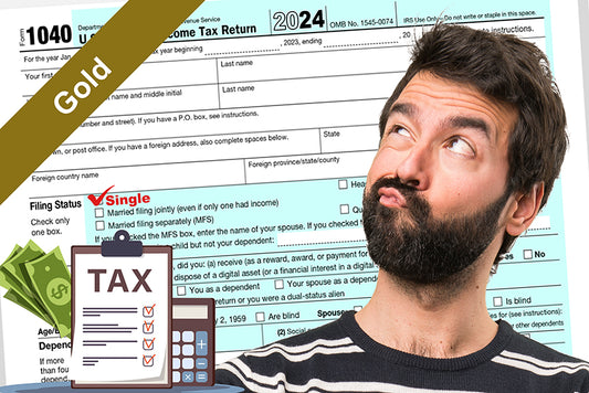 File Your Tax 1040 Single or MJS -Gold